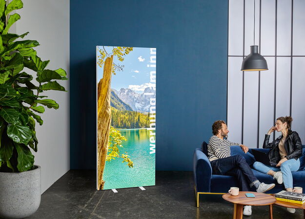 Led-up werbung am inn
